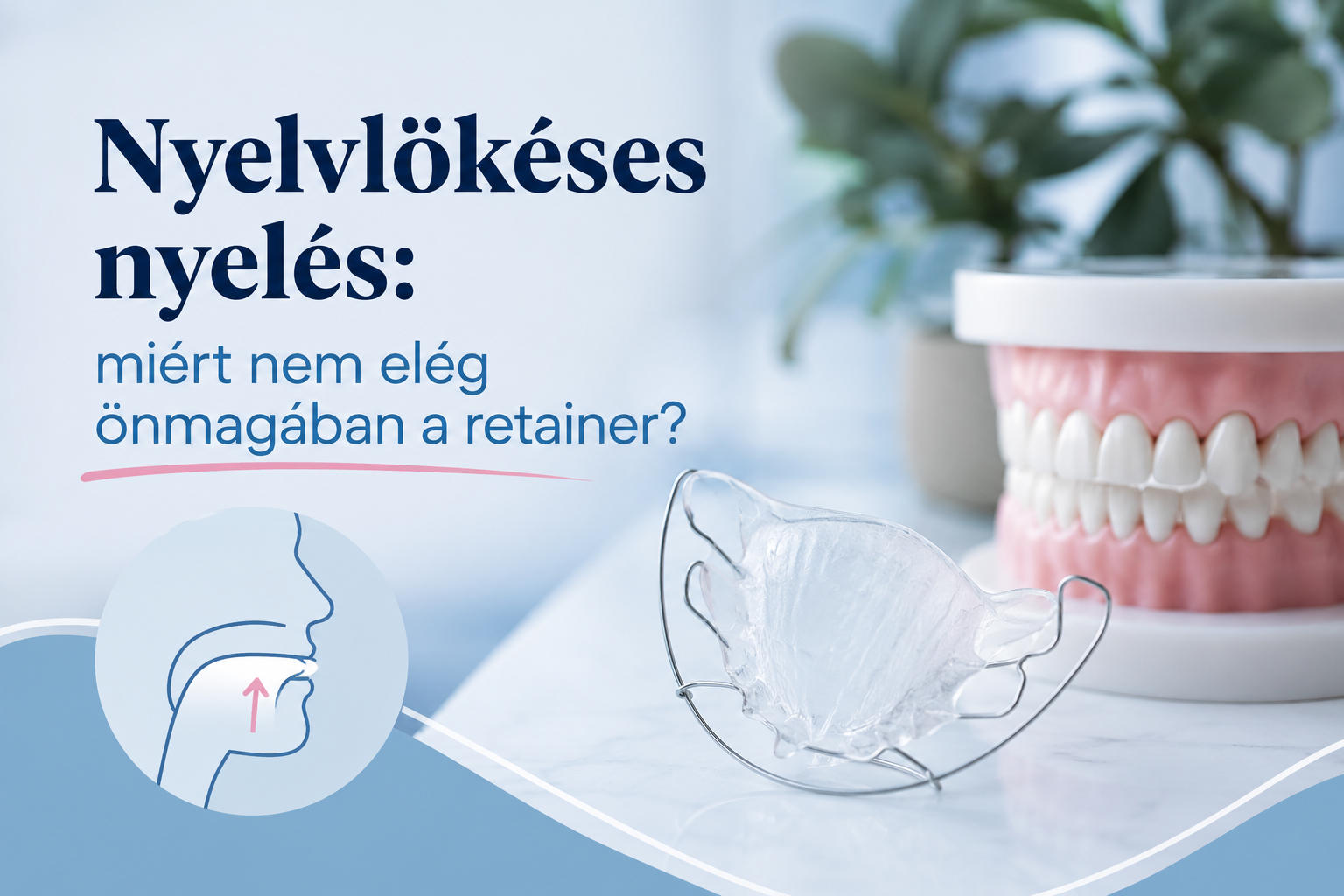 Nyelvlökéses nyelés: miért nem elég önmagában a retainer?