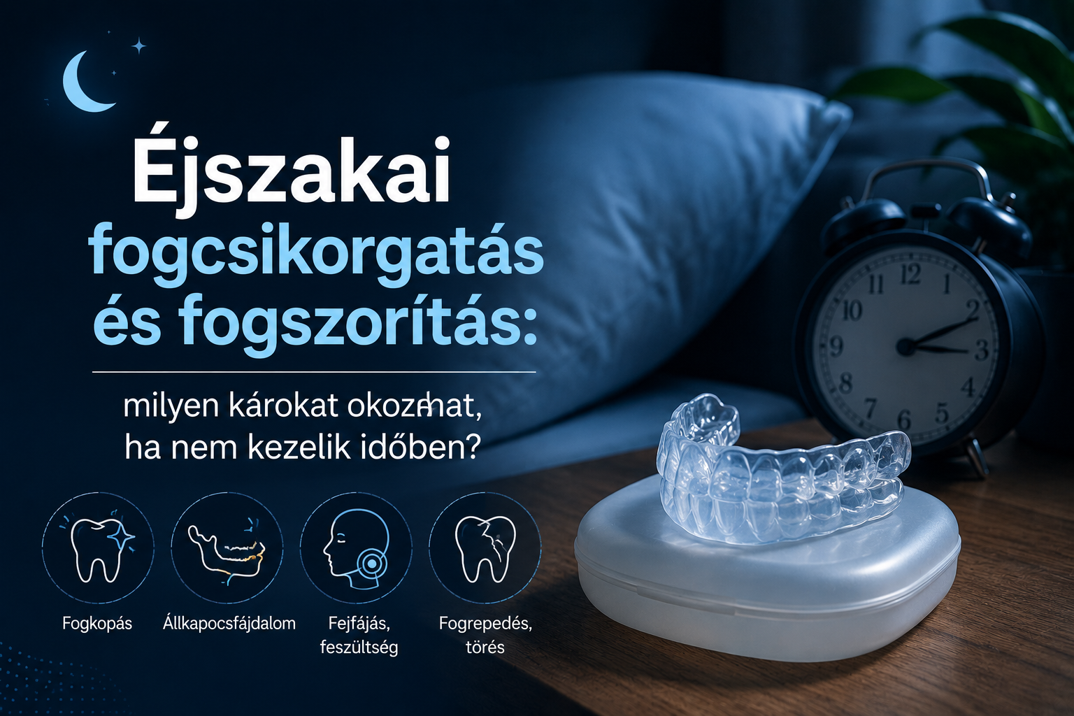Éjszakai fogcsikorgatás és fogszorítás: milyen károkat okozhat, ha nem kezelik időben?